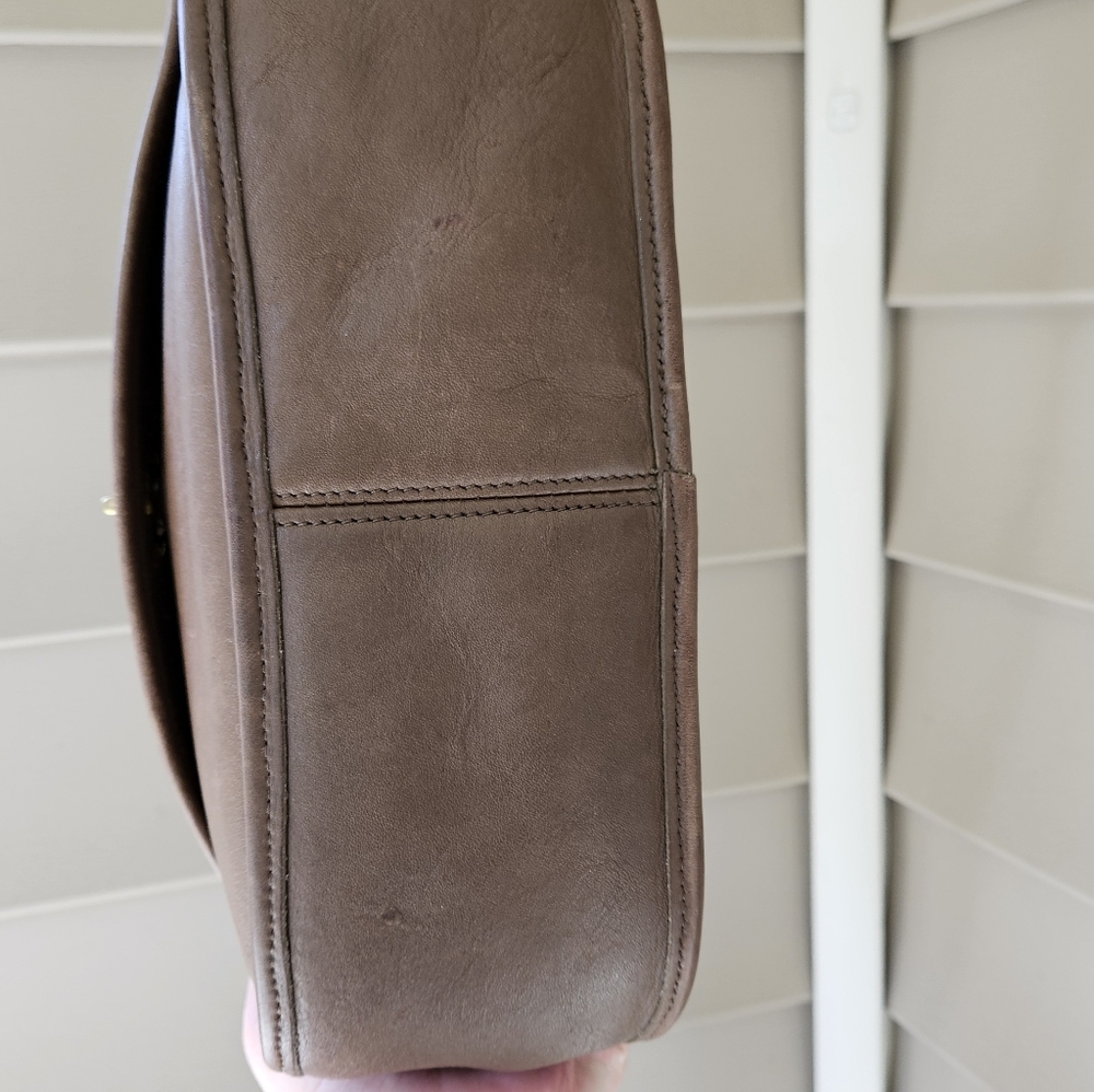Vintage Coach City Bag Taupe 9790 - Picture 3 of 11